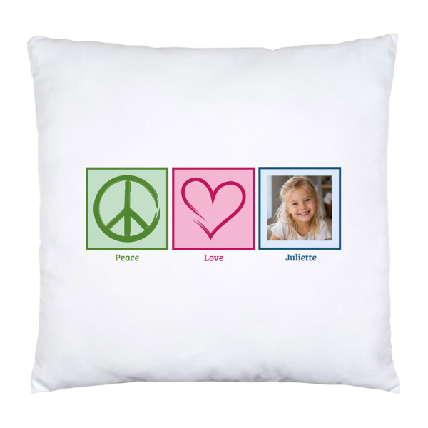 Almofada Peace & Love foto Almofada Peace & Love foto