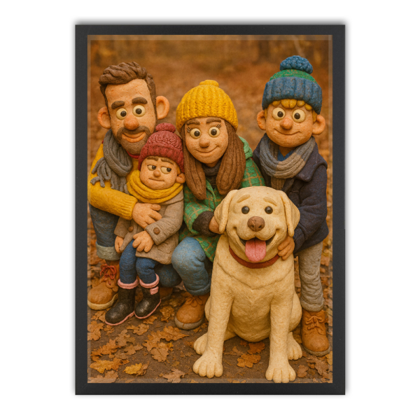 Caricatura em estilo massa de modelar a partir de uma foto Caricatura em estilo massa de modelar a partir de uma foto