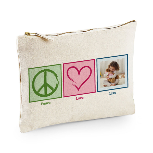 Estojo multiusos Peace & Love foto Estojo multiusos Peace & Love foto