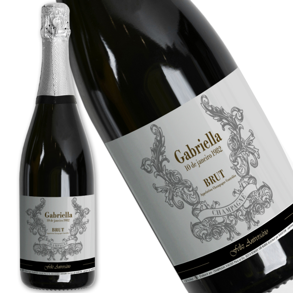 Garrafa de champanhe personalizada nome Garrafa de champanhe personalizada nome