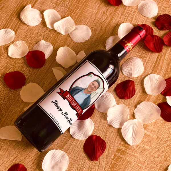 Garrafa de vinho personalizada Brasão foto Garrafa de vinho personalizada Brasão foto