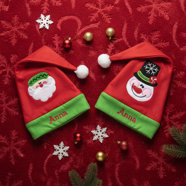 Gorro de duende infantil bordado Gorro de duende infantil bordado