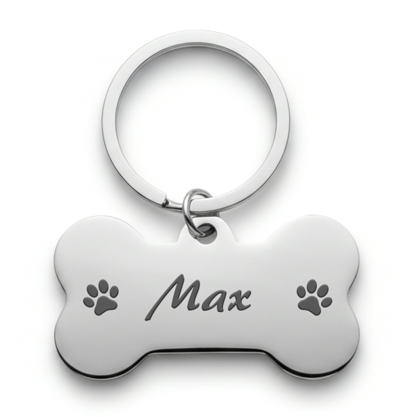Medalha osso gravada para cão Medalha osso gravada para cão