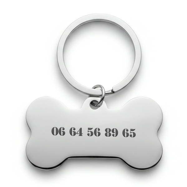 Medalha osso gravada para cão Medalha osso gravada para cão