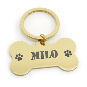 Medalha osso gravada para cão Medalha osso gravada para cão