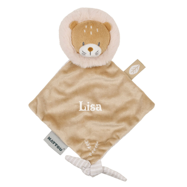 Mini boneco de peluche Ernest o leão bordado Mini boneco de peluche Ernest o leão bordado