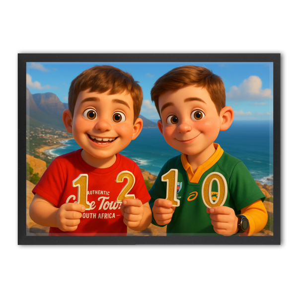 Montagem fotográfica para um retrato em estilo de filme de animação 3D Montagem fotográfica para um retrato em estilo de filme de animação 3D