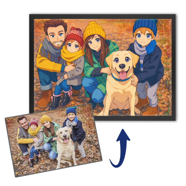 Retrato de estilo manga a partir de uma foto Retrato de estilo manga a partir de uma foto