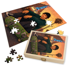 Puzzle de foto transformada em capa de videojogo | Estilo GTA Puzzle de foto transformada em capa de videojogo | Estilo GTA