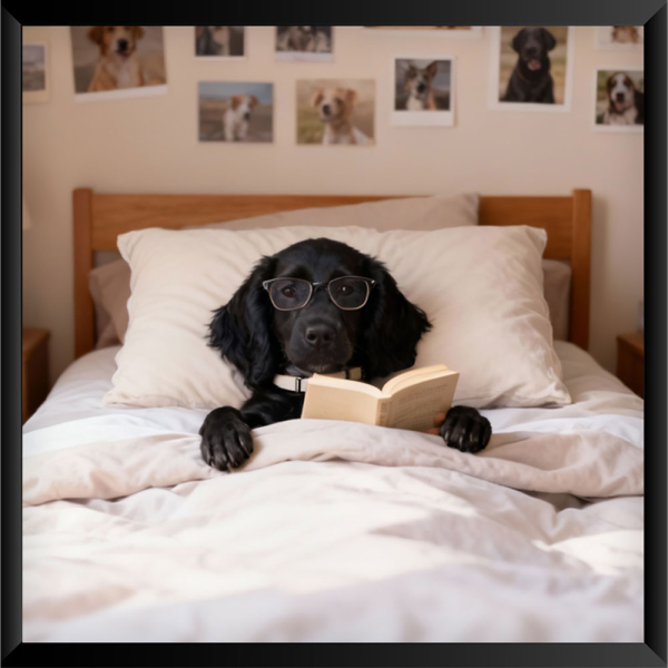 Retrato de animais bem-educados a partir de uma foto Retrato de animais bem-educados a partir de uma foto