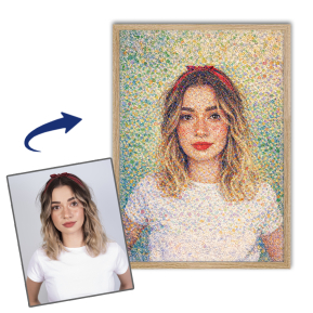 Retrato em estilo impressionista a partir de uma fotografia Retrato em estilo impressionista a partir de uma fotografia