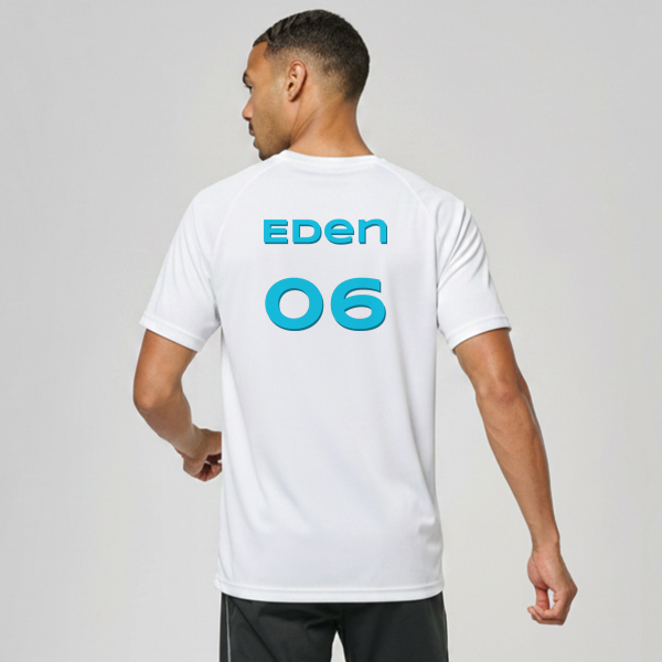 T-shirt desportivo personalizado Número da camisola T-shirt desportivo personalizado Número da camisola