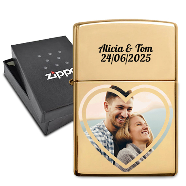 Isqueiro Zippo® com foto impressa a cores Isqueiro Zippo® com foto impressa a cores