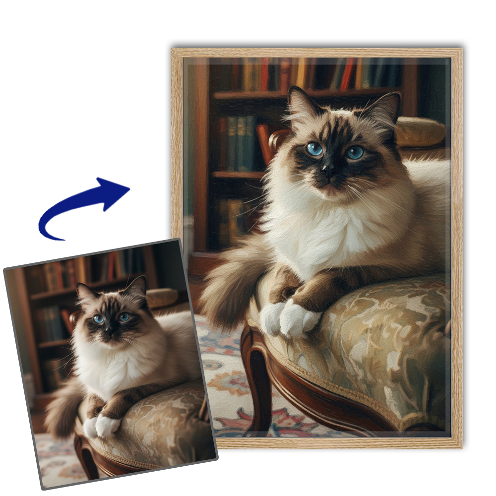 Retrato em estilo de pintura a óleo a partir de uma foto Retrato em estilo de pintura a óleo a partir de uma foto