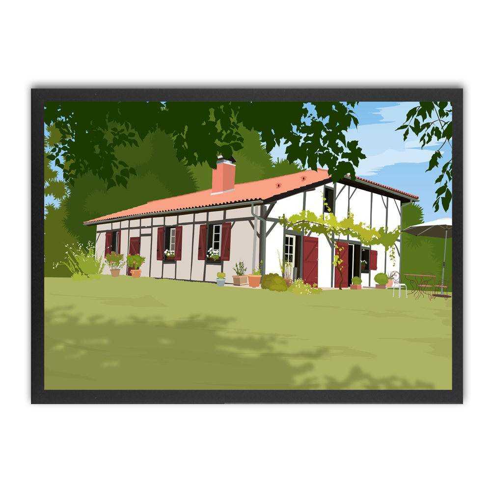 Retratos e paisagens com design
