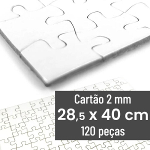 Puzzle grande em cart&atilde;o | 28,5 x 40 cm | 120 pe&ccedil;as