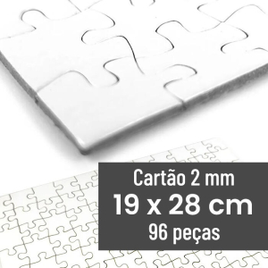 Puzzle pequeno de cart&atilde;o | 19x28 cm | 96 pe&ccedil;as