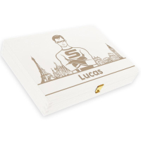 Caixa branca personalizada
