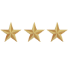 3 estrelas douradas