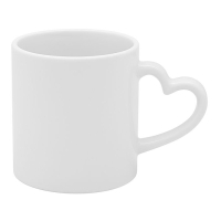 Caneca alça coração