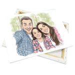 Tela canvas sobre estirador