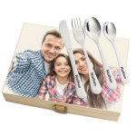 Conjunto de talheres em estojo