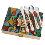 Conjunto de talheres em estojo