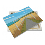 Tela canvas sobre estirador