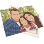 Tela canvas sobre estirador