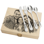Conjunto de talheres em estojo