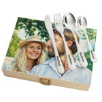 Conjunto de talheres em estojo