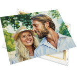 Tela canvas sobre estirador