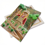 Tela canvas sobre estirador