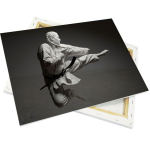 Tela canvas sobre estirador