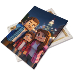 Tela canvas sobre estirador