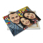 Tela canvas sobre estirador