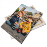 Tela canvas sobre estirador