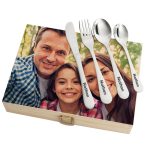 Conjunto de talheres em estojo