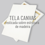 Tela canvas sobre estirador
