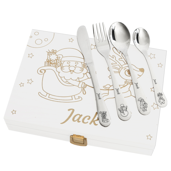 Talheres de Natal personalizados para crianças