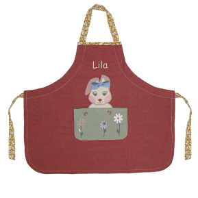 Avental infantil personalizado Senhora Coelho Avental infantil personalizado Senhora Coelho