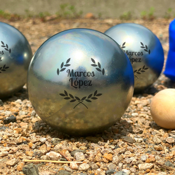 Bolas de petanca personalizadas com padrões