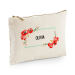 Bolsa estampada flores em aguarela