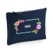 Bolsa estampada flores em aguarela
