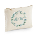 Bolsa personalizada com coroa vegetal