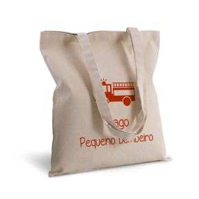 Saco de pano personalizado com texto e ilustração Saco de pano personalizado com texto e ilustração