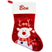 Bota de Natal vermelha personalizada com motivo