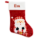 Bota de Natal vermelha personalizada com motivo