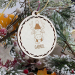 Bola de Natal em madeira personalizada para criança
