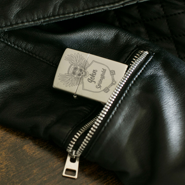 Isqueiro Star® à prova de vento personalizado Motociclista